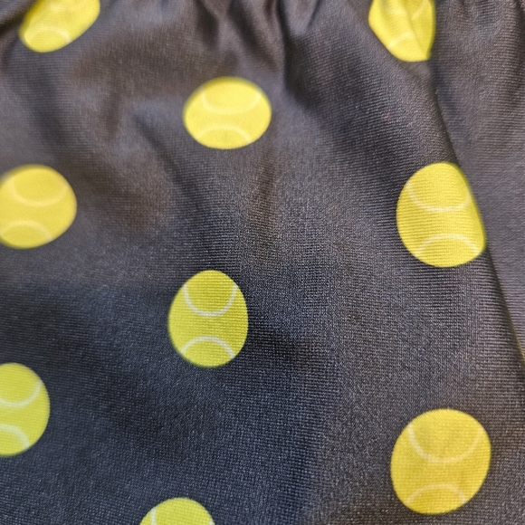 NEW Mr. Turk Sorrento Swim Trunk Tennis Polka Dot Navy Yellow Size Med / 32 - Picture 5 of 12